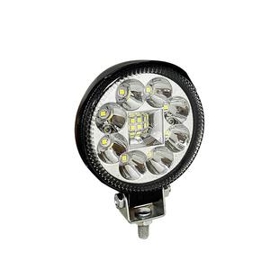 电动车超亮LED大灯强光夜骑摩托三轮车灯外置透镜射灯12V铺路前灯