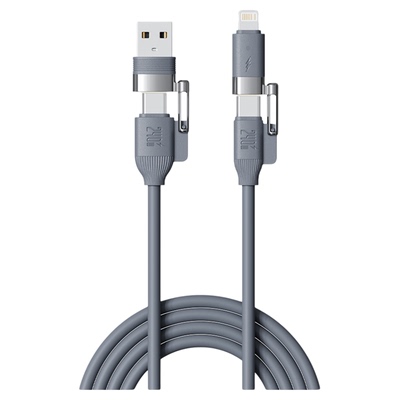 倍魔240W四合一真液态硅胶数据线