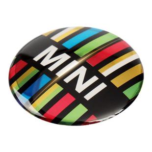 适用宝马mini汽车轮毂盖装饰贴cooper countryman车轮中心标改装