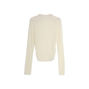 西町村屋打底衫女冬新款简约纯色百搭抽皱设计中领小衫HD8105192