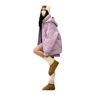oversize面包服短款棉衣棉服女2025年新款潮秋冬季外套女装厚棉袄