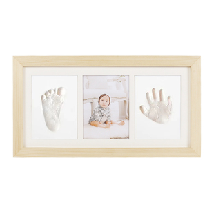 宝宝手足印相框新生儿百天手印脚印婴儿手印泥满月纪念周岁礼物