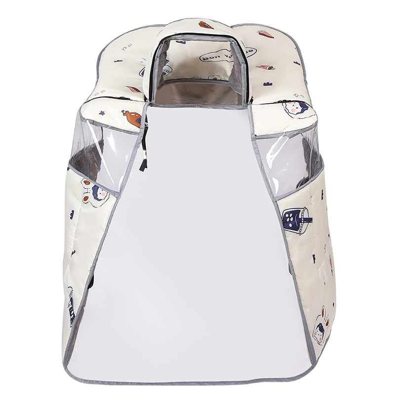 儿童亲子款电动车挡风被冬季加绒加厚防水防风电瓶摩托四季带小孩