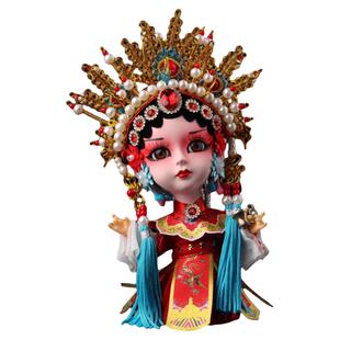 北京手工绢人娃娃京剧人物摆件中国特色礼品送老外出国礼物纪念品