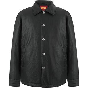 CHINISM【满江红-非遗系列】镂空刺绣衬衫式夹克男鹅绒羽绒服外套