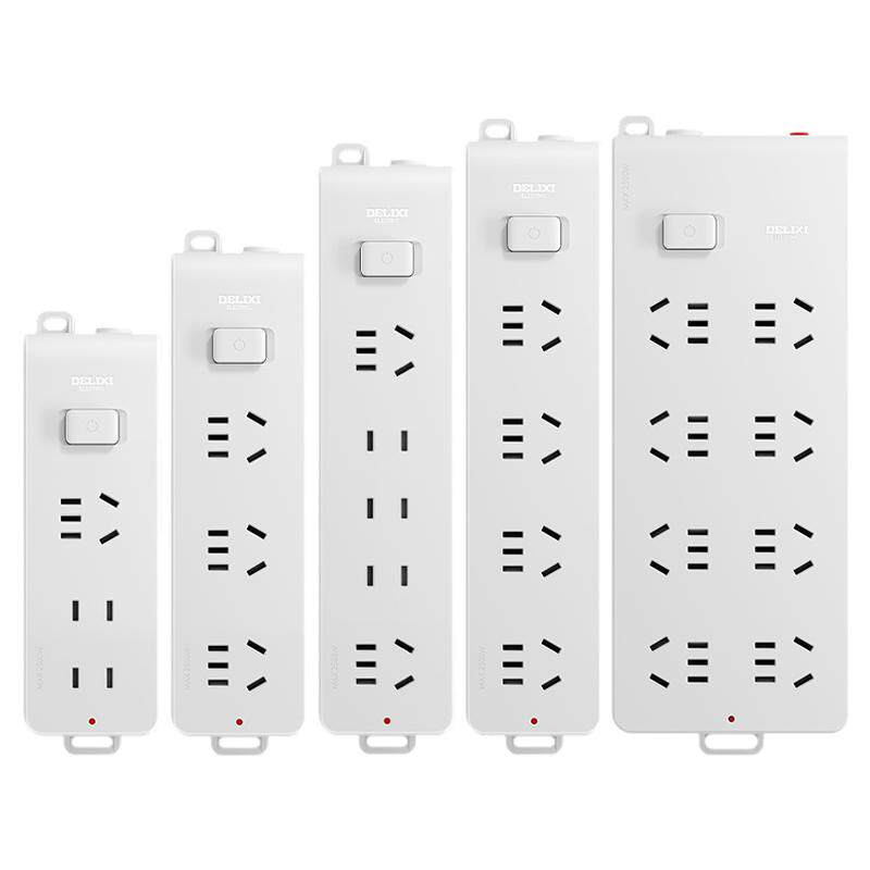 德力西插座排插不带线无线插排插板多插位自接线大功率排查旗舰店
