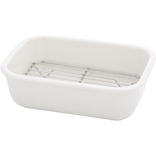 陶瓷烤盘烤箱微波炉专用焗饭盘沥油盘蒸盘长方形盘子高级感备菜盘