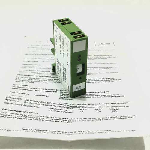 NORIS AUTOMATION RG51 LIMIT VALUE SWITCH FOR FREQUENCY PN. A