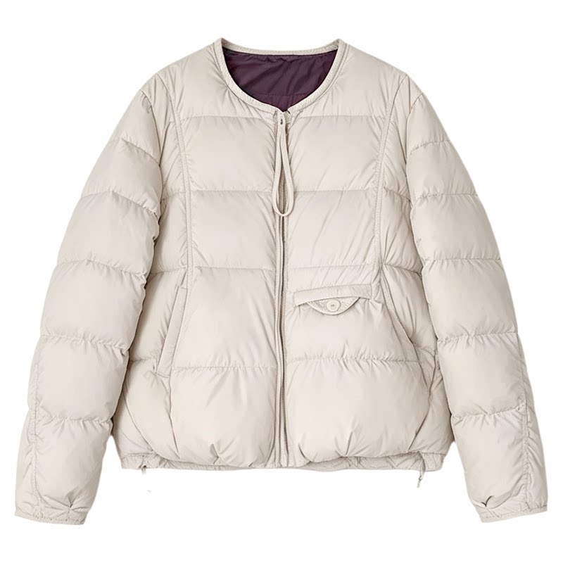 韩系短款面包服棉衣女冬季新款保暖圆领小个子羽绒棉服超好看外套