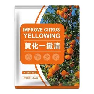 黄化一撒清撤青柑橘花黄化病果树专用药套餐转绿营养强健势果树药