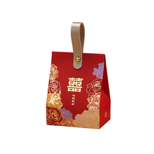 喜糖盒高级感小众婚礼喜糖袋订婚专用糖果包装盒子伴手礼结婚糖盒