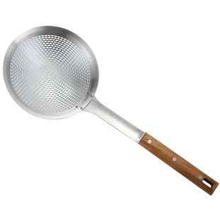 超大号不锈钢大漏厨房酒店大漏勺过滤网篮捞勺加厚漏网筛大码笊篱