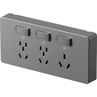 扩展式插座16A安空调大功率厨房拓展多孔转换器插座 无线插排插板