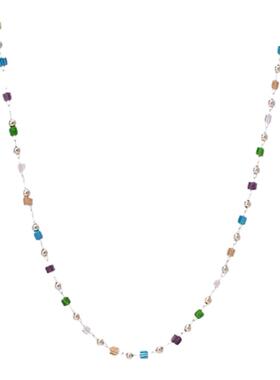 甜美的彩色系水晶串珠项链