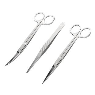 伤迪医用剪刀镊子不锈钢家用外科手术专用直头弯尖头剪刀镊子套装