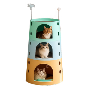 多功能猫抓板猫爬架猫窝猫树猫架子通天柱不占地猫咪跳台多层猫屋