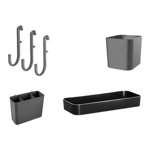 洞洞板配件餐边柜二黑致木挂钩桌面书桌架收纳盒厨房悬挂式置物架