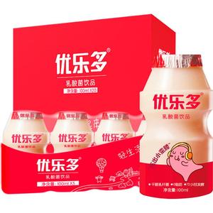 优乐多乳酸菌益生菌饮料100ml*20瓶整箱