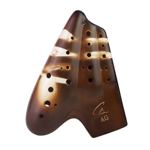 风雅陶笛三管中音C调素烧普及型AC陶笛 3管专业演奏型AG AF B降B