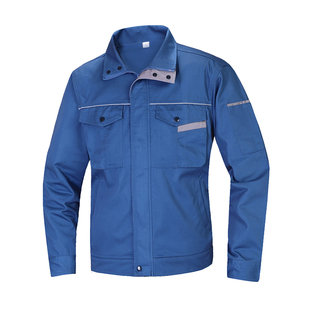 春秋季长袖工作服套装男女模具厂车间工人物业保洁服售后安装工服