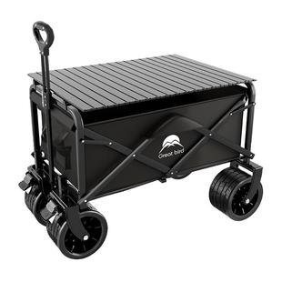 歌秀丹露营车手推车营地拖车户外可折叠野营小拉车野餐车儿童可躺