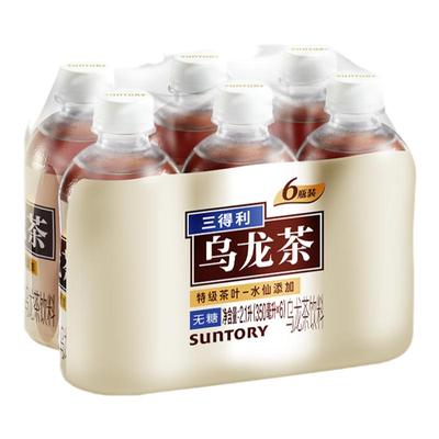 三得利无糖乌龙茶350ml×6瓶