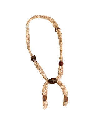 编织毛线串珠复古高级感项链女