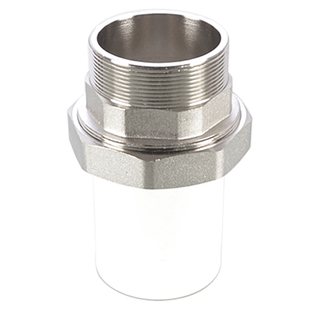 ppr外丝铜活接头4分6分1寸外牙活接口20/25/32/40/50ppr水管配件