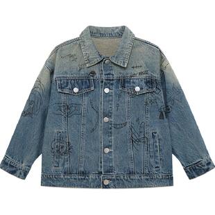 左西童装儿童牛仔外套2026新款男童春装男孩纯棉上衣春秋洋气衣服