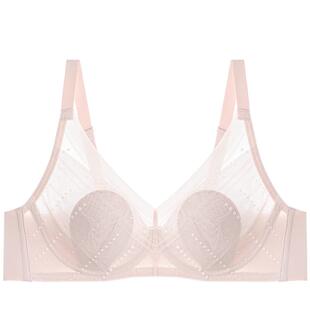 【花瓣内衣】爱慕内衣女软钢圈大胸显小轻薄透气不凸点文胸