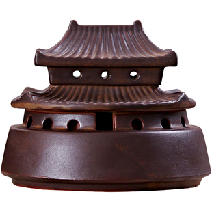 创意香炉陶瓷家用仿古室内檀香盘香塔香薰炉中式茶室熏香点香摆件