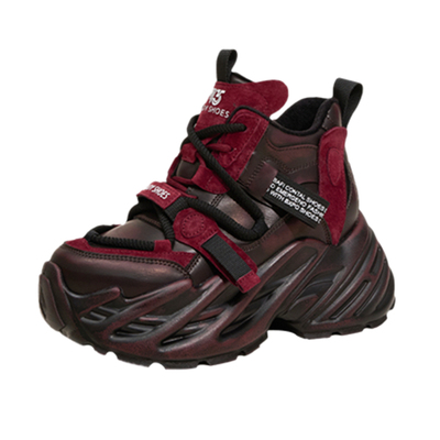 厚底小个子复古冬季加绒老爹鞋