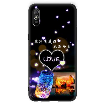 luckrider适用于送钢化膜红米9A手机保护壳新款 。红谜 9a情侣款6.53寸防摔软壳M2006C3LC女生redmi 9a新品男