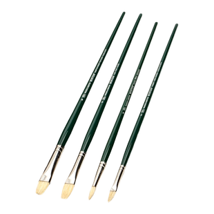 温莎牛顿进口温顿油画笔猪鬃毛丙烯油画笔套装单支美术专用初学者绘画圆头平头扇形笔