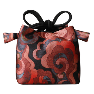 春泥祥云锦缎手工加厚茶杯茶具布袋杯袋壶袋茶壶布包收纳旅行包