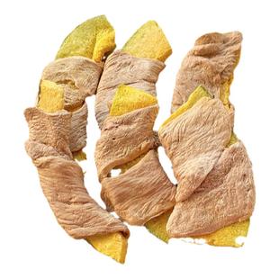 宠物零食冻干鸭肉绕果蔬雪梨胡萝卜南瓜山楂苦瓜狗狗猫咪营养配餐