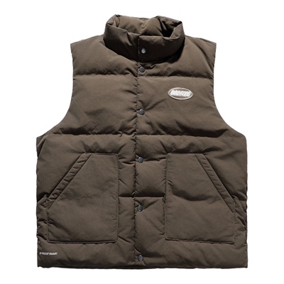 李宁反伍BADFIVE宽松鸭绒羽绒马甲男款2025冬季新款运动休闲外套