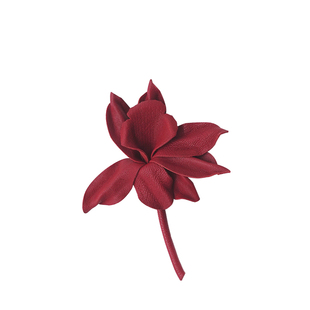 PANLULUPAN男女通用花朵多色定制真皮花朵胸针羊皮大尺寸花朵胸花