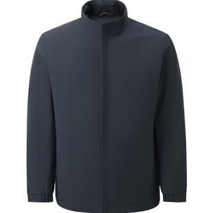 HLA/海澜之家领昂行政羽绒服25秋冬新立领石墨烯保暖白鸭绒外套男