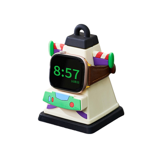 LOV乐屋巴斯光年造型适用苹果IWATCH智能手表充电底座收纳支架撑