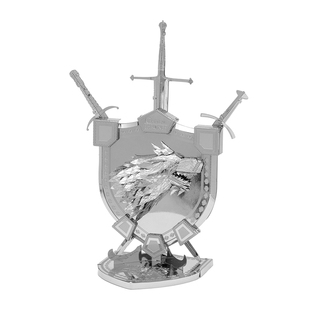 立体拼装模型 权力的游戏玩具摆件中文版图版金属拼图 史塔克徽章