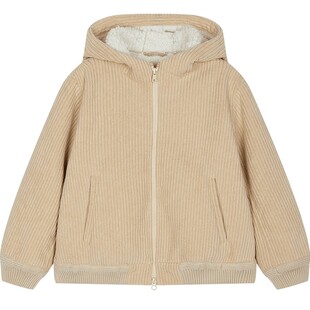 [新款]蓬马大童夹克灯芯绒外套连帽25冬装男女儿童pomme de terre