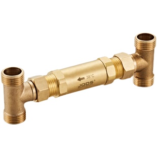 乔斯黄铜智能温控阀自动恒温开关阀单向控制阀 低温打开 高温关闭
