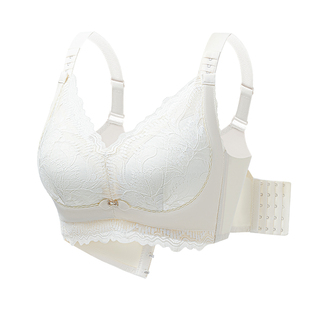 三档调节红色本命年内衣套装女上托收副乳大胸显小聚拢防下垂文胸