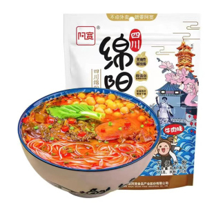 正宗阿宽绵阳米粉袋装四川老开元绵羊细米线免煮粉面方便速食旗舰