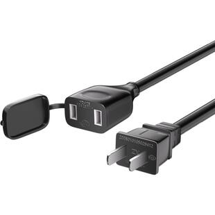 电源线延长线两孔二插2芯电动车电视风扇音响大功率电源加长插座