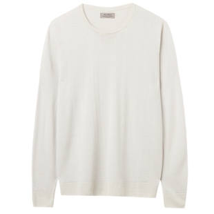 FALCONERI男士经典时尚休闲圆领毛衣四季原色山羊绒针织衫UML250A