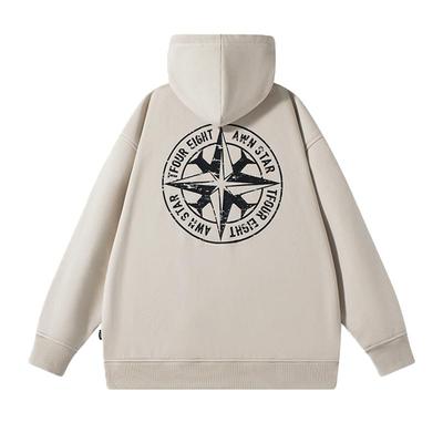 tfour八芒星印花厚款卫衣外套