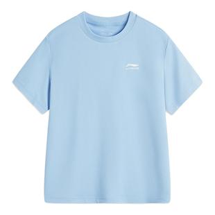 李宁儿童t恤速干26新款冰丝透气男童运动短袖青少年大童吸汗半袖