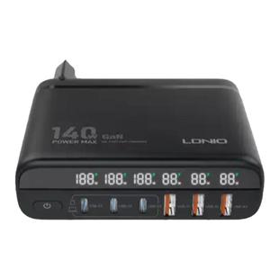 LDNIO正品氮化镓140W超级快充3个PD接口type-c/USB C手提1笔记本电脑平板电脑手机耳机QC闪充3口USB带数显LED